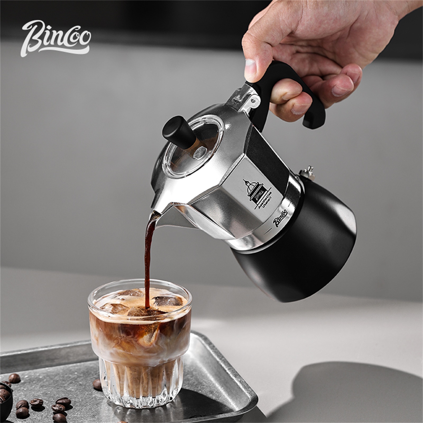Coffee Tea Making Machine - BINCOO Pentola Moka a Doppia Valvola,