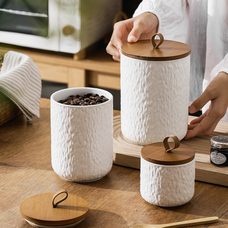 Coffee Tea Sugar - Contenitore da cucina ermetico per contenitore
