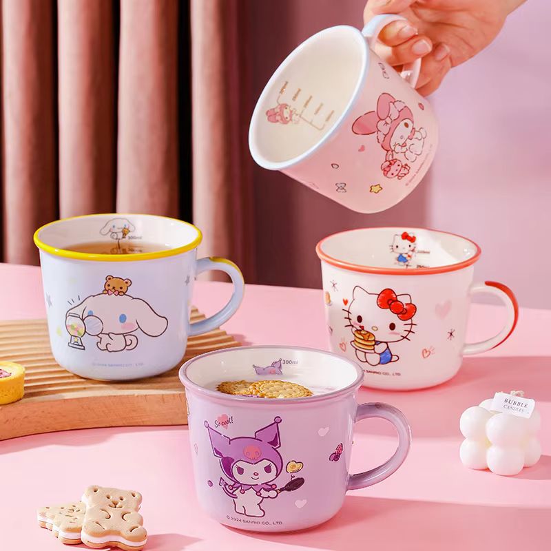 Coffee Tea Room - Tazza da 430 ml Kuromi Cartoon,
