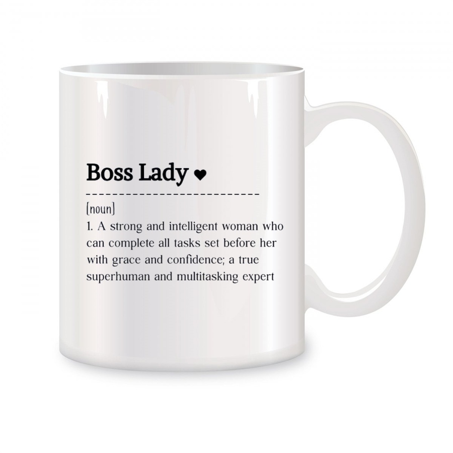 Coffee Tea Like - Tazze da donna con scritta 'Boss