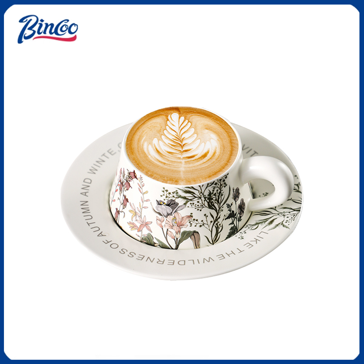 Espresso Cup Saucer - BINCOO Tazza da caffè in ceramica