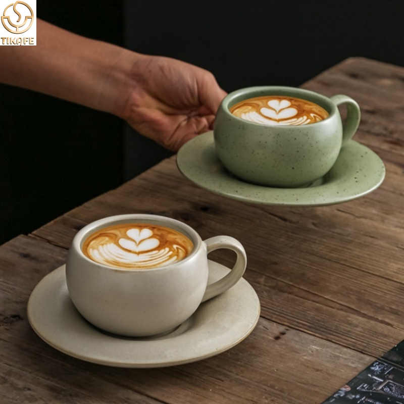 Espresso Cup Saucer - Tazza da Caffè in Ceramica Vintage