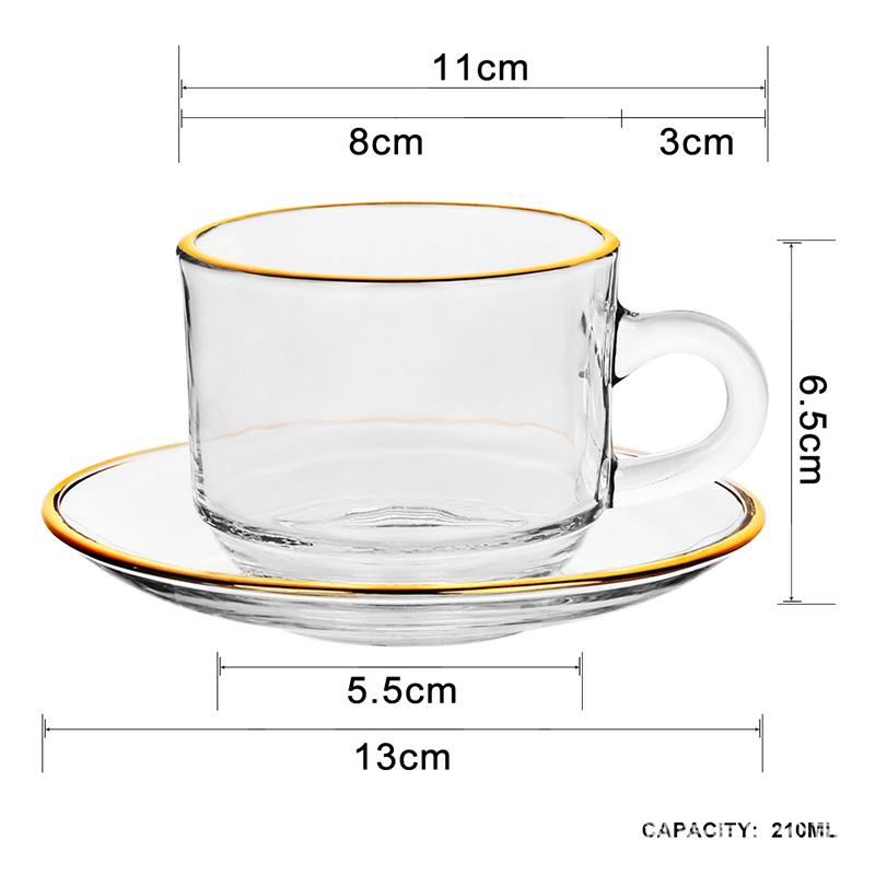 Tazze da caffè in vetro con bo - Espresso Cup Saucer recensione e prezzo