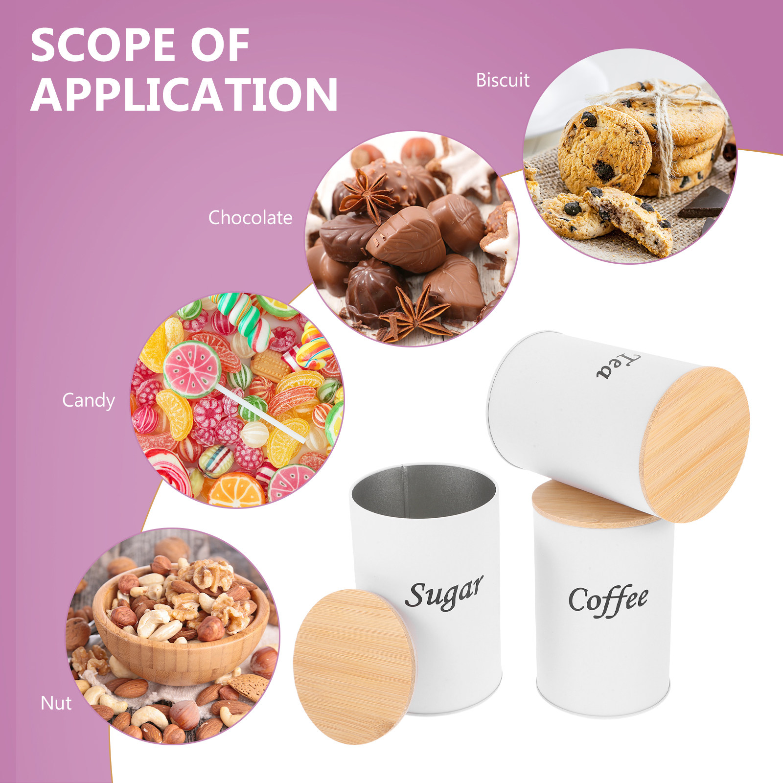 Set di 3 Contenitori Ermetici  - Coffee Tea And Sugar Canisters recensione e prezzo
