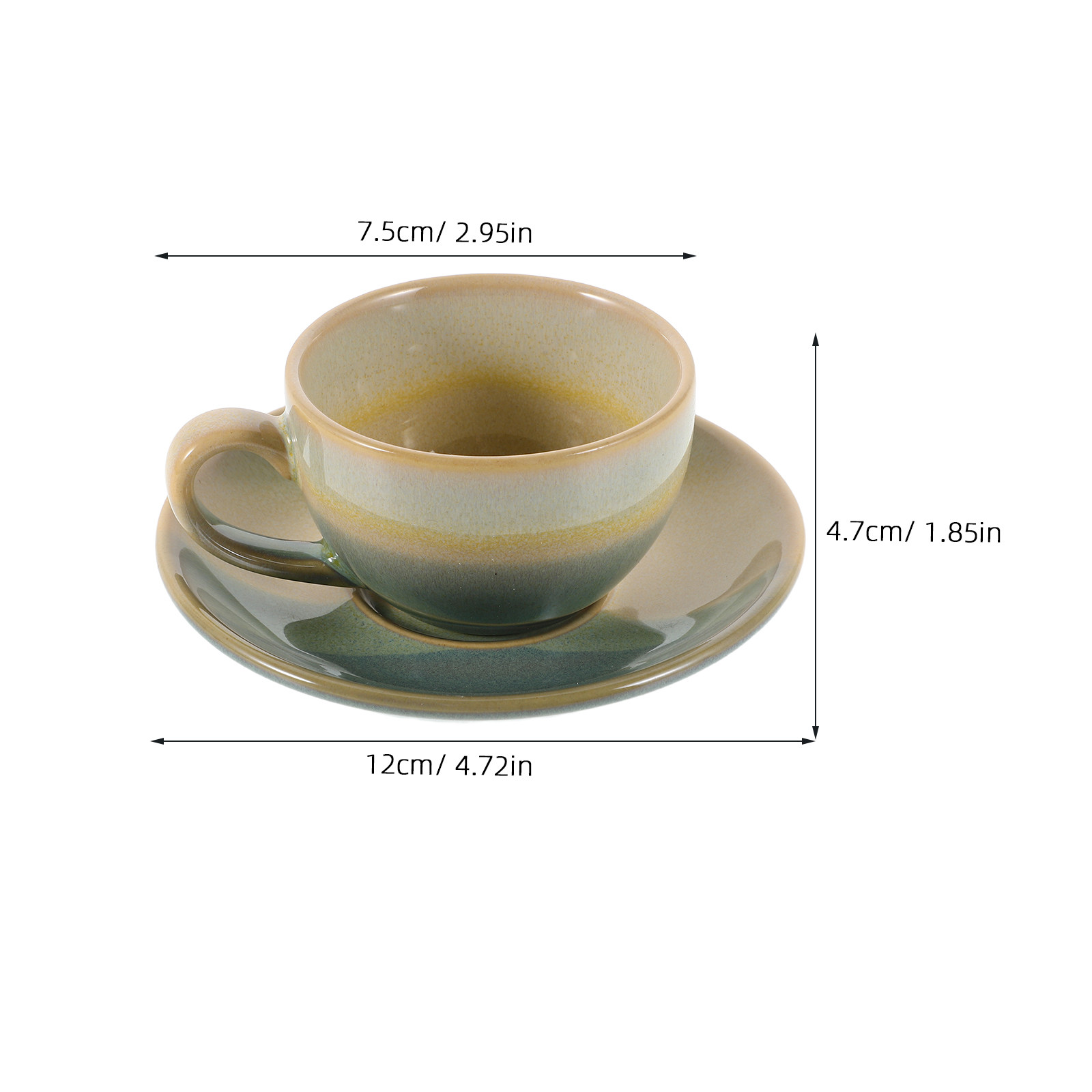 Set di Tazze da Caffè in Ceram - Espresso Cup Saucer recensione e prezzo