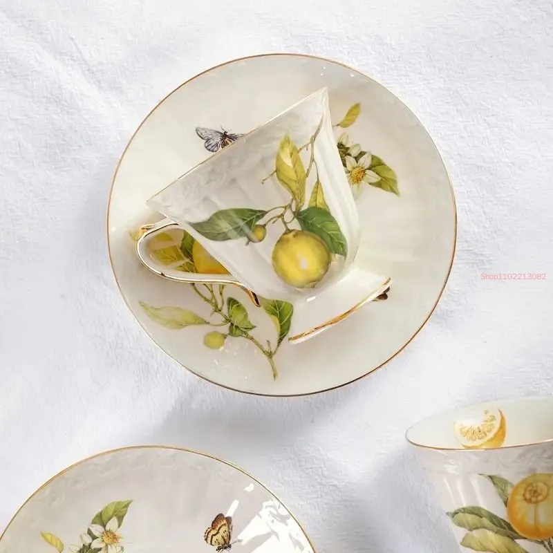 Tazza di limone teiera tazze d - Espresso Cup Saucer recensione e prezzo