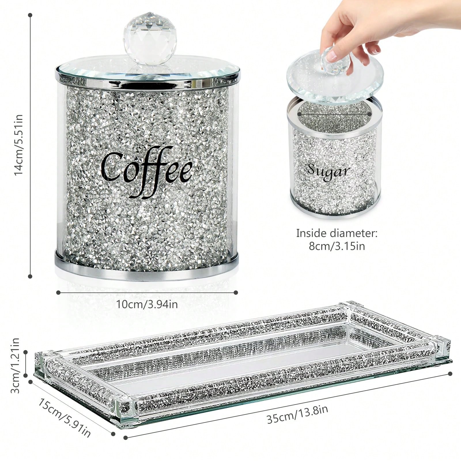 Set di contenitori per caffè,  - Coffee Tea And Sugar Canisters recensione e prezzo