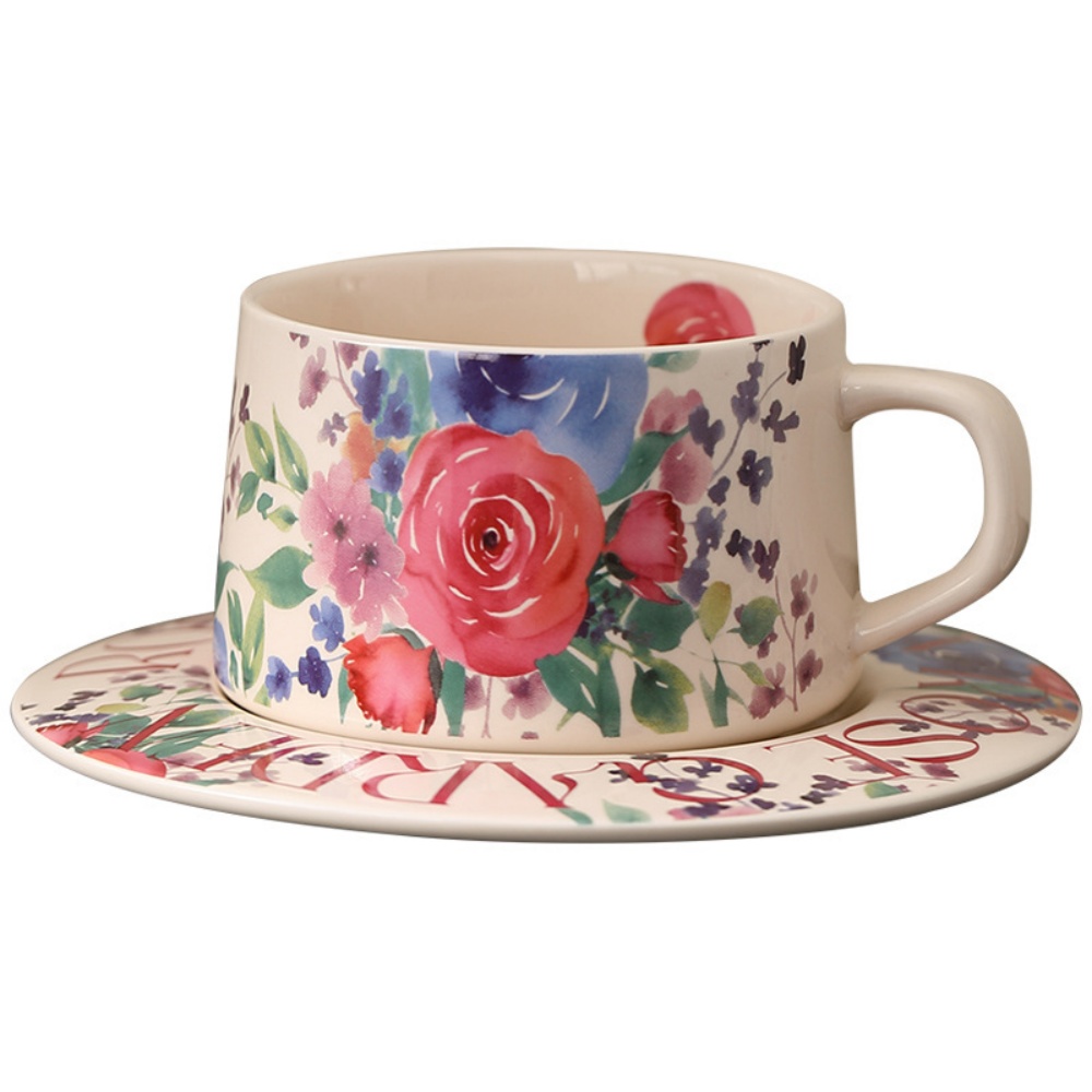 Tazza da caffè con motivo flor - Espresso Cup Saucer recensione e prezzo