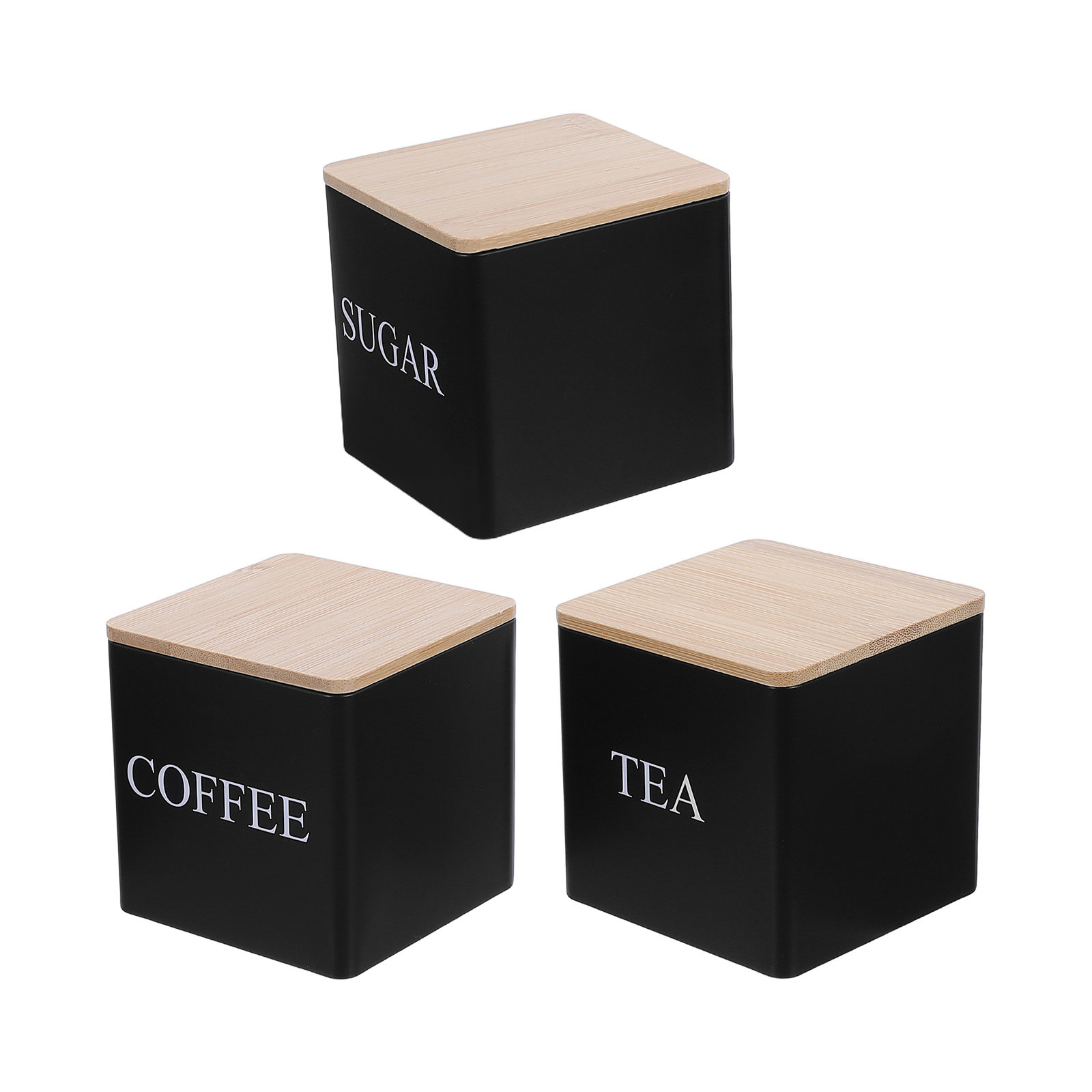 Set di 3 Contenitori in Metall - Coffee Tea And Sugar Canisters recensione e prezzo