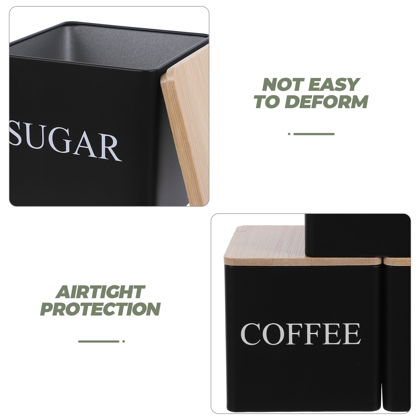 Set di 3 Contenitori in Metall - Coffee Tea And Sugar Canisters recensione e prezzo